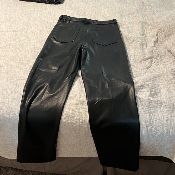 black fashion nova leather pant size medium - Picture 7 of 7